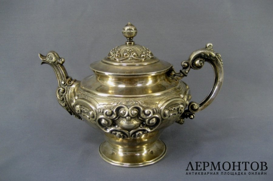 Сервиз. Серебро 900 пробы. Португалия, XIX век.