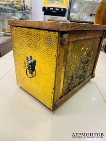 Короб для угля. Латунь, дерево, Великобритания, 2-я половина 20 века