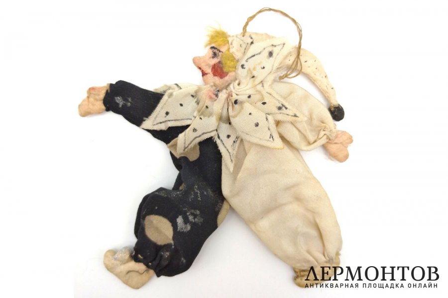 Елочная игрушка Скоморох, шут. Россия, 1-я половина ХХ века. 