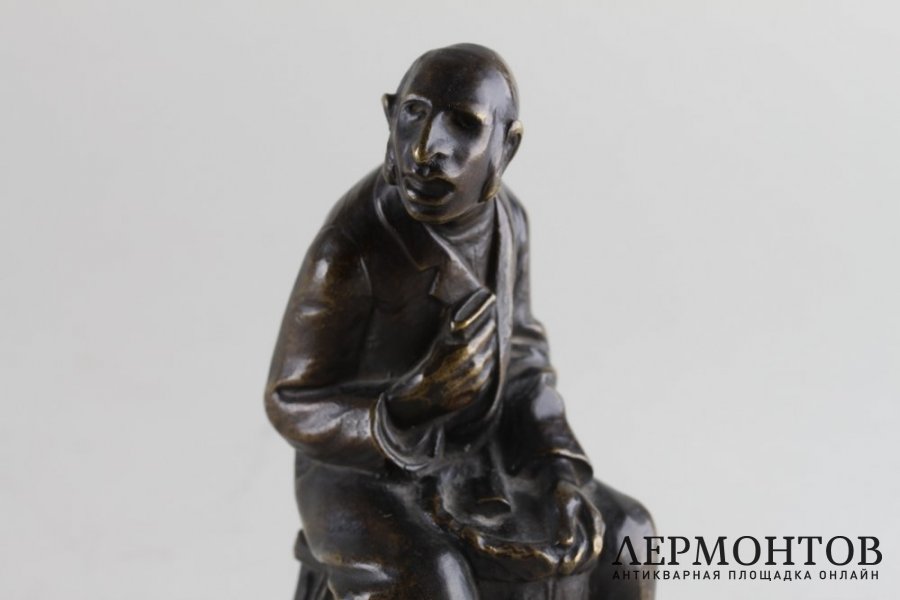 Скульптура Еврей-торговец. Бронза. Австрия, 1916 год. 