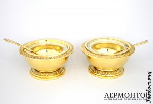 Солонки Tetard. Серебро 950. Франция