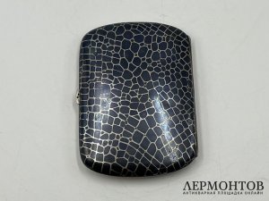 Портсигар. Зап. Европа, 19 век. Серебро 800 пробы, чернение.