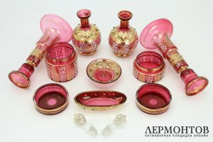 Туалетный набор. Муранское стекло. Италия, 1970-80е гг.
