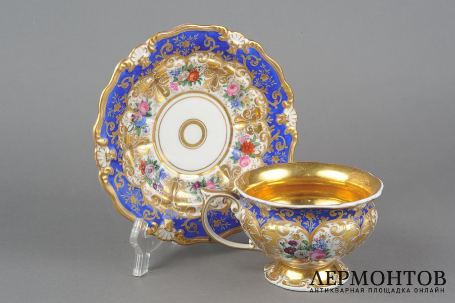Чайная пара. Германия, Королевская фарфоровая мануфактура, 1837-1844-е гг. Фарфор.