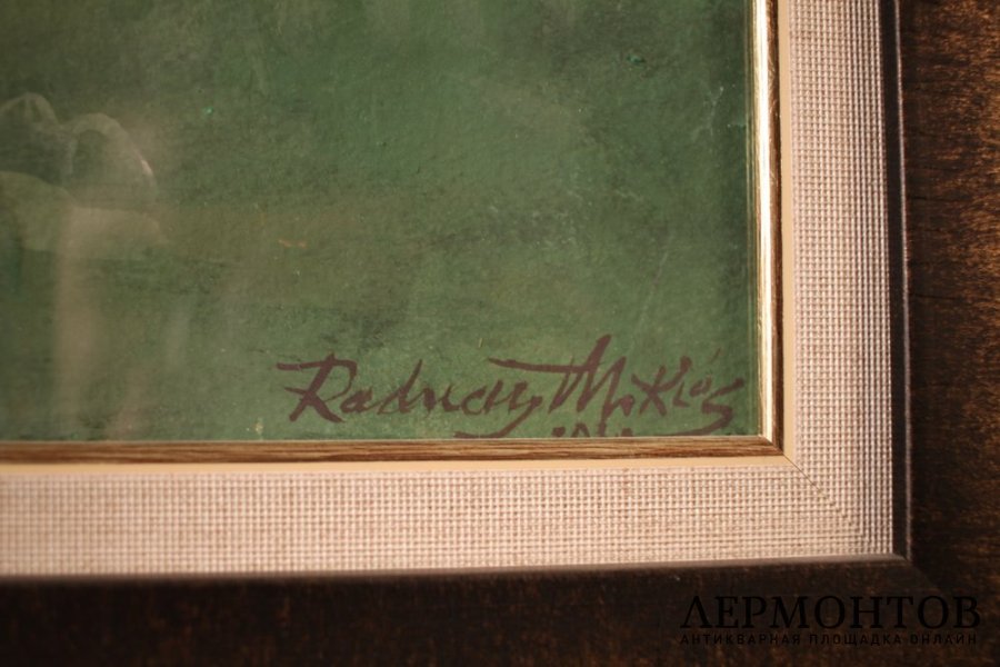 Картина. Футбольный матч. 1939 г.  Смешанная техника. Неизвестный художник. 