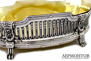 Большая ваза фруктовница. Tetard Freres. Серебро 950 пробы. Франция.