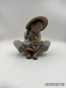Статуэтка «Лучший друг мальчика». Фарфор грес, Lladro, скульптор Francisco Polope, Испания, 1992–2004 годы