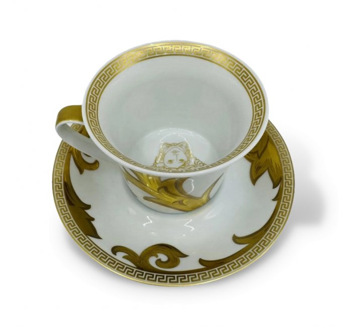 Чайная пара «Arabesque Gold». Фарфор, золото, Rosenthal и Versace, Германия