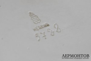 Статуэтка Борцы. Фарфор.  Фабрика Herend, Венгрия, подпись Farkas B., 1940-е гг.