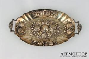 Ваза ажурная. Серебро 800 проба. Европа, XX век.