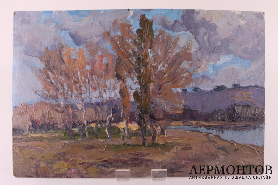 Картина из серии Природа. N9. Чурсин К.Н. Картон, масло. XX в.
