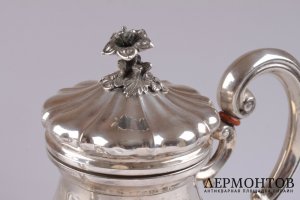 Чайный и кофейный сервиз. Серебро 800. Италия