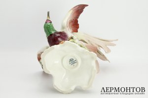 Скульптура большая Райская птица. Германия, Хутченройтер, 1955-1968. Фарфор, роспись