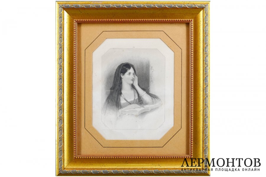 Гравюра. Поклонение,1850- 60-е гг. Уильям Финден по рисунку Уильяма Боксолла. 