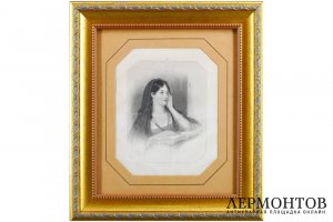 Гравюра. Поклонение,1850- 60-е гг. Уильям Финден по рисунку Уильяма Боксолла. 