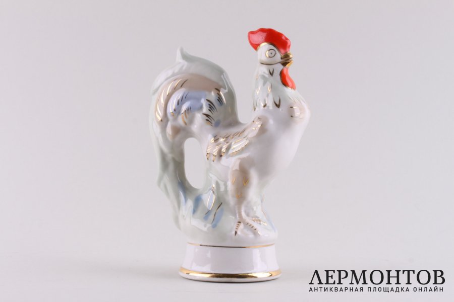 Графинчик Петушок. СССР, Городницкий фарфоровый завод, 1950 - 1960-е гг. Фарфор.