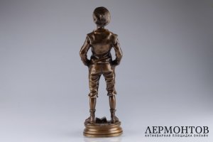 Скульптура Свистун. Франция, Париж, конец 19 в. Бронза. 