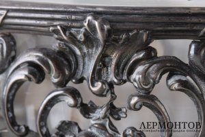 Ваза для фруктов. Серебро 950 пробы, хрусталь. Франция, XIX в.