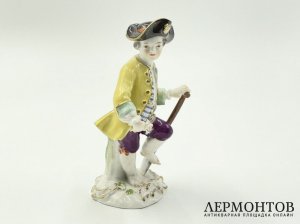 Статуэтка Садовник. Meissen, 1 пол. 20 века. Фарфор, роспись.