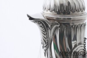 Чайно-кофейный сервиз Lapar. Серебро 950. Франция