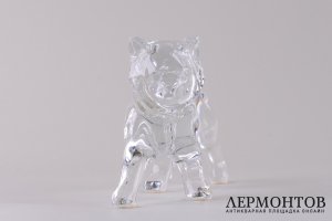 Статуэтка Собака. Франция, фирма Baccarat. Хрусталь, резьба.
