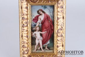Пласт Амур и Венера. Фарфор, живопись. Австрия, кон. XIX-нач.XX вв.