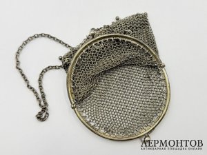Сумочка Кольчуга. Зап. Европа, 20 век. Серебро 800 пробы.