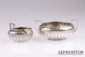 Чайный набор Michelsen. Серебро 826. Дания