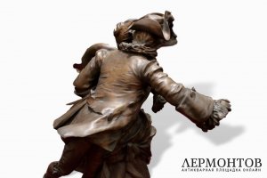 Скульптура Кокетка. Бронза.  Авт. V.Bruyneel. Франция.