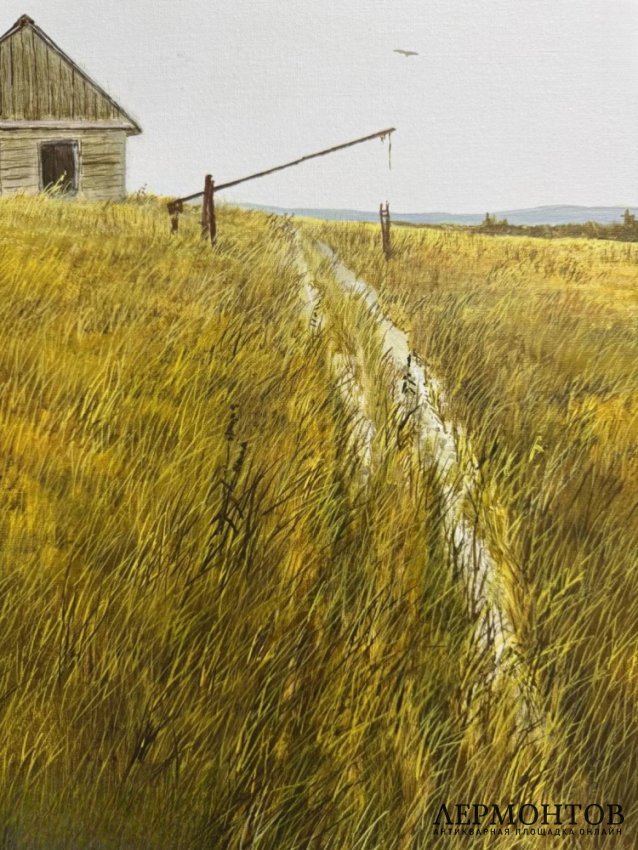 Картина «The flying of grey…». Холст, масло, А. Б. Елагин, Россия, 2008 год