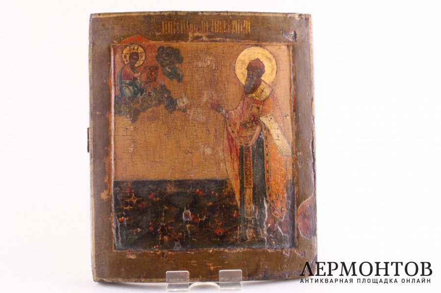 Икона. Святой Спиридон Тримифунтский. Россия, конец XVIII - нач. XIX вв.
