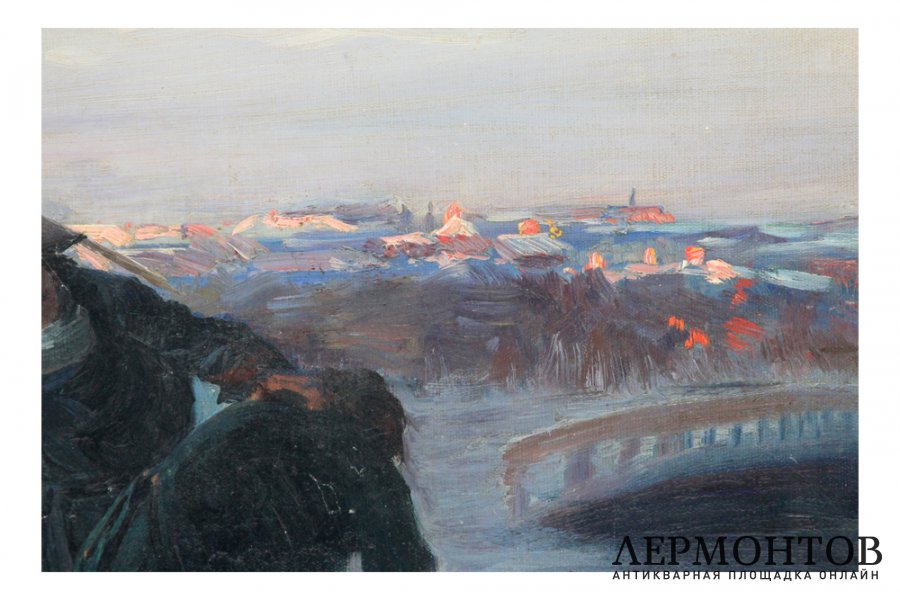 Картина. Петр I наказывает солдата. Нач. XX в. Неизвестный художник. Холст, масло.