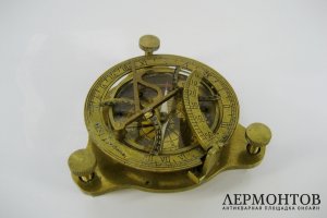 Морской компас. Бронза. Англия, XIX век.