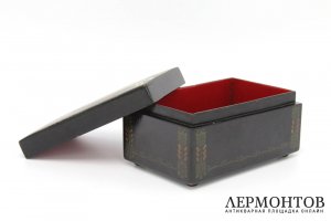 Шкатулка Илья Муромец и Соловей-разбойник. Россия, Федоскино, 1910-1920е гг. 