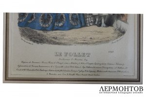 Гравюра. Иллюстрация к модному журналу Le Follet, 1860-е гг. - нач. XX в.