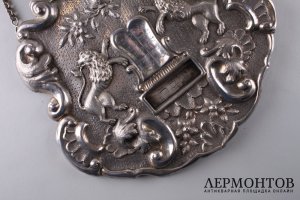 Тас. Щит для Торы. Серебро 13 лот. Австрия. XIX век.