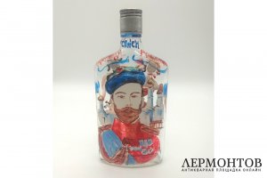 Расторгуев Евгений Анатольевич. Бутылка Господи, спаси Россию. Стекло, роспись. 1993г