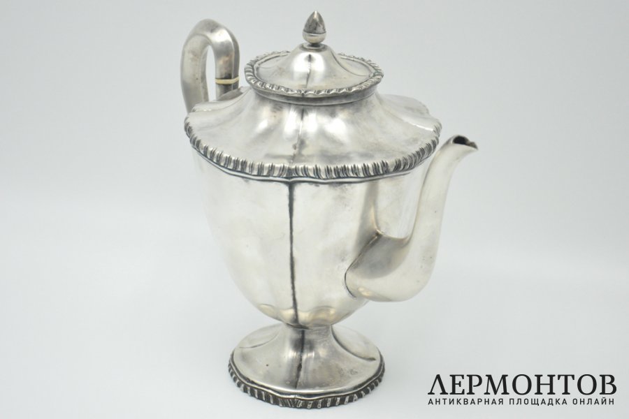 Чайник заварочный большой. Серебро 925 пробы. Мексика, Maciel, 1930-40е гг.