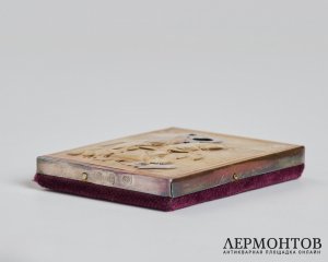 Икона «Георгий Победоносец». Серебро с позолотой, современная работа