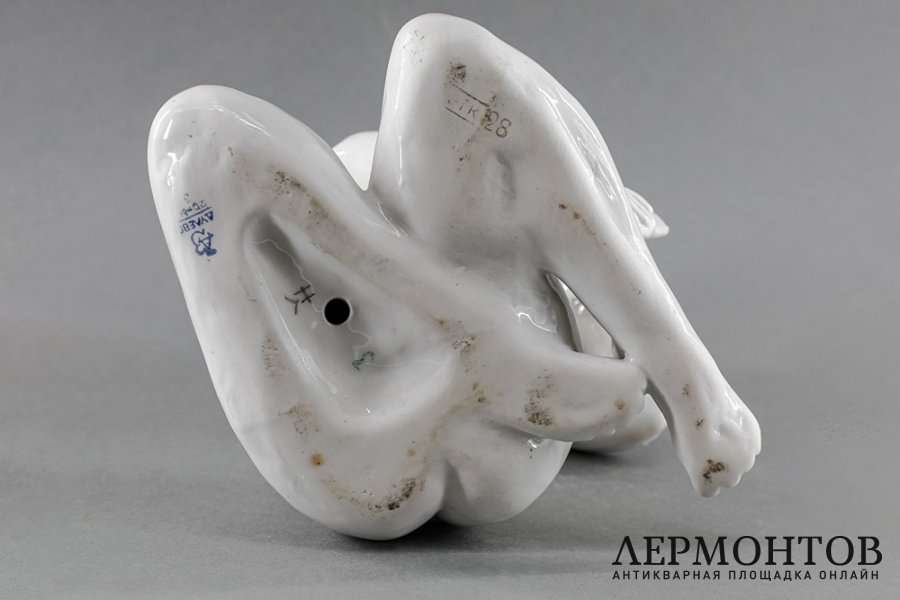 Статуэтка Утро, авторский экземпляр. Н. Малышева. СССР, Дулево, 1961 г.
