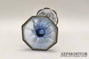 Ваза с цветами. Муранское стекло, серебрение. Италия, 1-я половина ХХ века.