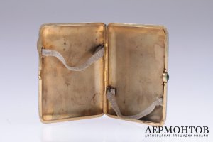 Портсигар М. Зорин. Серебро 84. Российская империя
