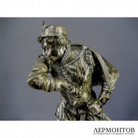 Дуэлянты. Бронза, серебрение. Франция, XIX век. Высота  22 см.