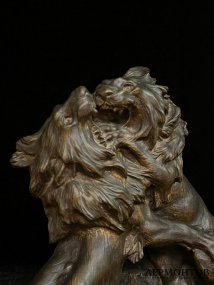 Скульптура Львы. Франция, Cartier, нач. 20 века. Бронза, патинирование.