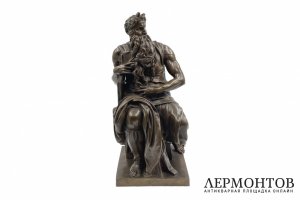 Скульптура Моисей. Франция, Микеланджело, Ф. Барбедьенн, 1860-е гг. Бронза, патина.