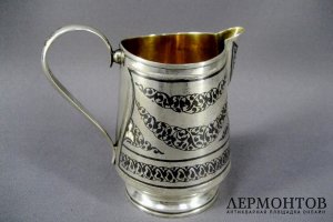 Молочник. Серебро 875. СССР, 60-е годы ХХ века.