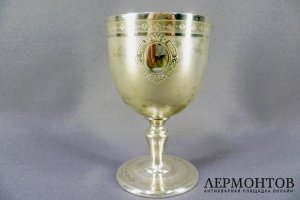 Фужер. Серебро 950 пробы. Франция, XIX век.
