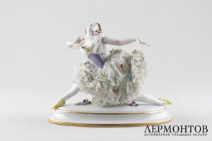 Статуэтка Балерина. Фарфор. Volkstedt. Германия. Нач. XX в.