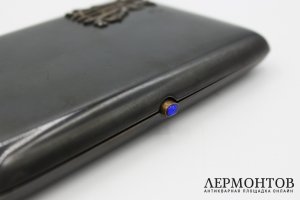 Портсигар с накладкой в виде владельческой монограммы. Россия, конец 19 - начало 20 в