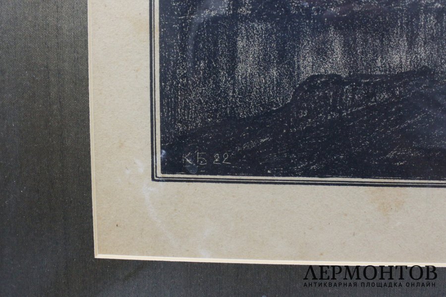 Литография Звезды. СССР, К. Ф. Богаевский, 2 пол. 20 века. Бумага.